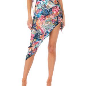 NEW Amanda Uprichard Tropical VACATION  Sarong Style Skirt Size Large